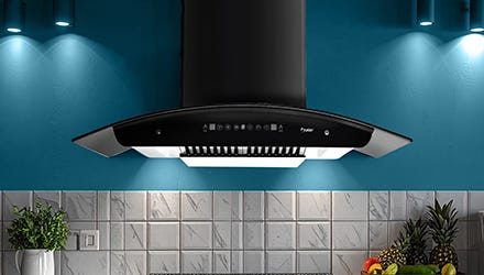 Kitchen hood chimney